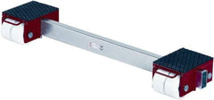 GKS - 44,000 Lb Capacity Steel Machine Dolly - 11" Long x 63" Wide x 7.1" High, 5-1/2" Wheels - Exact Tool & Supply