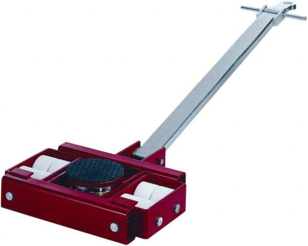 GKS - 44,000 Lb Capacity Steel Machine Dolly - 28.7" Long x 29.4" Wide x 7.1" High, 5-1/2" Wheels - Exact Tool & Supply