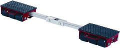 GKS - 19,800 Lb Capacity Steel Machine Dolly - 7.9" Long x 48-1/2" Wide x 4.3" High, 3.3" Wheels - Exact Tool & Supply