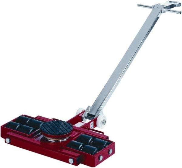 GKS - 13,200 Lb Capacity Steel Machine Dolly - 24" Long x 20-1/2" Wide x 4.3" High, 3.3" Wheels - Exact Tool & Supply