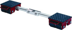 GKS - 13,200 Lb Capacity Steel Machine Dolly - 7.9" Long x 40.6" Wide x 4.3" High, 3.3" Wheels - Exact Tool & Supply