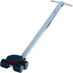 GKS - 6,600 Lb Capacity Steel Machine Dolly - 10.6" Long x 9.1" Wide x 4.3" High, 3.3" Wheels - Exact Tool & Supply