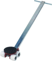 GKS - 4,400 Lb Capacity Steel Machine Dolly - 9.3" Long x 8.9" Wide x 4.3" High, 3.3" Wheels - Exact Tool & Supply