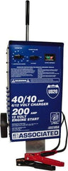 Associated Equipment - 6/12 Volt Automatic Charger - 40 Amps/10 Amps, 200 Starter Amps - Exact Tool & Supply