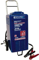 Associated Equipment - 6/12 Volt Battery Charger - 100 Amps/75 Amps, 375 Starter Amps - Exact Tool & Supply
