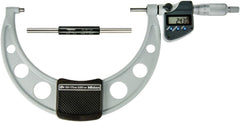 Mitutoyo - 150mm to 175mm Carbide-Tipped IP65 Coolant-Proof Electronic Outside Micrometer - Exact Tool & Supply