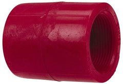NIBCO - 1/2" PVDF Plastic Pipe Adapter Coupling - Schedule 80, S x FIPT End Connections - Exact Tool & Supply