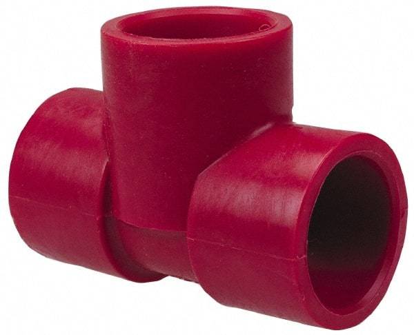 NIBCO - 2" PVDF Plastic Pipe Socket Tee - Schedule 80, S x S x S End Connections - Exact Tool & Supply