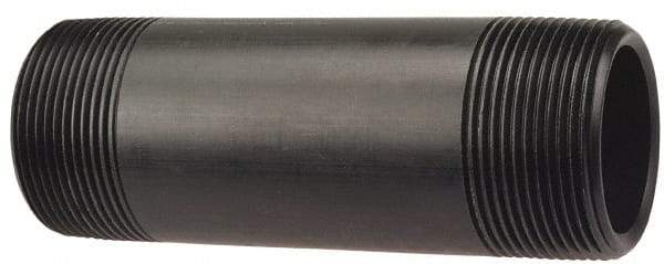 NIBCO - 2" Pipe, PVDF Threaded Plastic Pipe Nipple - Schedule 80, Red - Exact Tool & Supply