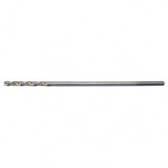 #40 RHS / RHC HSS 135 Degree Split Point NAS907 Type A General Purpose Extended Length Drill - Bright - Exact Tool & Supply