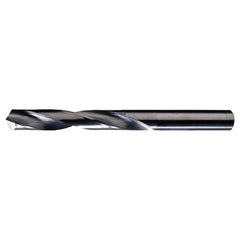 #40 Dia. × 0.098″ Shank × 1″ Flute Length × 2″ OAL, 118°, Bright, 2xD Flute, Round Solid Carbide Drill - Exact Tool & Supply