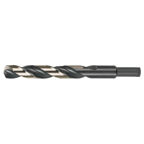 13/32 RHS / RHC HSS 135 Degree Split Point Heavy Duty Jobber Length Drill - Black & Gold - Exact Tool & Supply