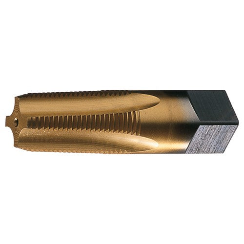 ‎1/4-18 NPT 4 Flute Taper Pipe HSS Medium Hook Taper Pipe Tap- Bright - Exact Tool & Supply