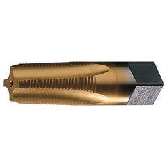 ‎1/8-27 NPT 4 Flute Taper Pipe HSS Medium Hook Taper Pipe Tap- Bright - Exact Tool & Supply