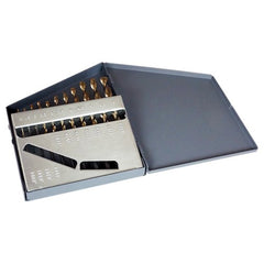 ‎1mm-6mm RHS / RHC HSS 135 Degree Split Point Heavy Duty Black & Gold Parabolic Jobber Length Drill Set - Black & Gold - Exact Tool & Supply