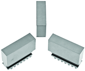 Hard Solid ID Jaws for 25" 3-Jaw Bison Scroll Chuck- 3 Piece Set - Exact Tool & Supply
