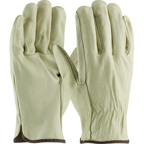 ‎70-300/S Leather Drivers Gloves - Top Grain Pigskin Leather Drivers - Industry Grade - Straight Thumb - Exact Tool & Supply