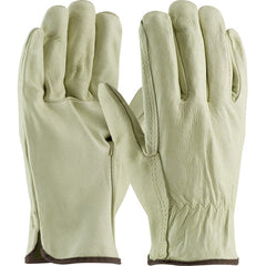 ‎70-300/L Leather Drivers Gloves - Top Grain Pigskin Leather Drivers - Industry Grade - Straight Thumb - Exact Tool & Supply