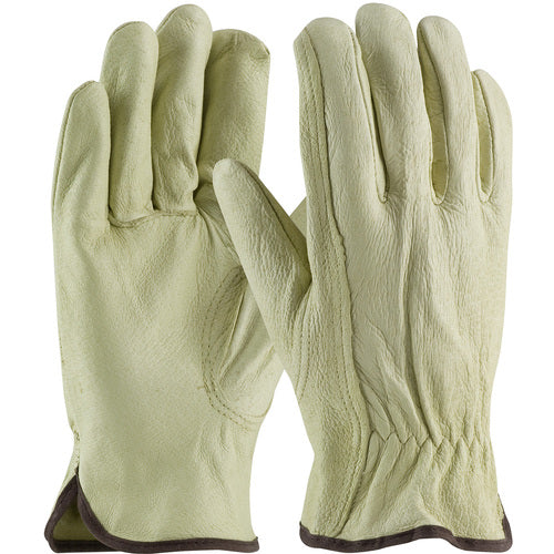 ‎70-360/XXXL Leather Drivers Gloves - Top Grain Pigskin Leather Drivers - Industry Grade - Keystone Thumb - Exact Tool & Supply