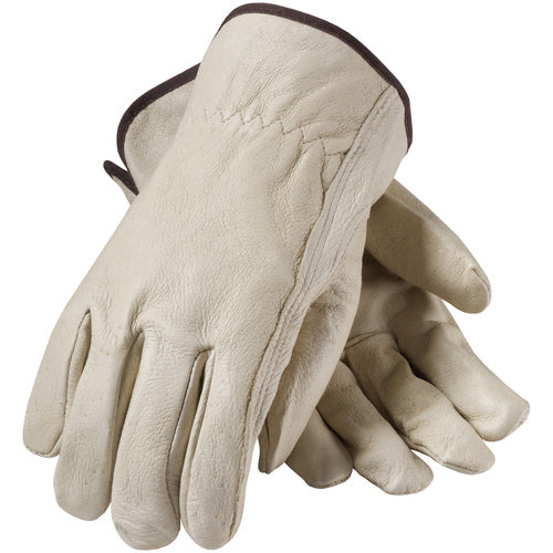 ‎70-361/XL Leather Drivers Gloves - Top Grain Pigskin Leather Drivers - Economy Grade - Keystone Thumb - Exact Tool & Supply