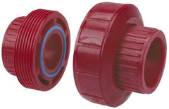 NIBCO - 2" PVDF Plastic Pipe Socket Union - Schedule 80, S x S End Connections - Exact Tool & Supply