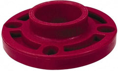 NIBCO - 2" Pipe, 6" OD, PVDF Socket Pipe Flange - Schedule 80, Red - Exact Tool & Supply