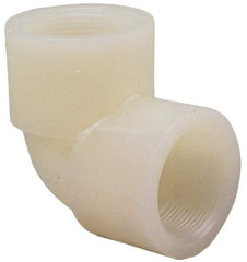 NIBCO - 1" PVDF Plastic Pipe 90° Elbow - Schedule 80, FIPT x FIPT End Connections - Exact Tool & Supply
