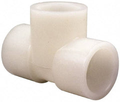 NIBCO - 3" PVDF Plastic Pipe Fitting - S x S x S End Connections - Exact Tool & Supply