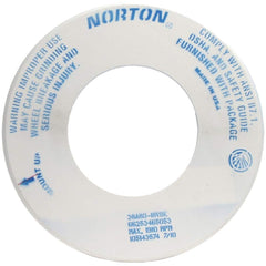 Norton - Tool & Cutter Grinding Wheels Wheel Type: Type 1 Wheel Diameter (Inch): 18 - Exact Tool & Supply