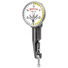 Starrett - Dial Test Indicators; Maximum Measurement (Decimal Inch): 0.0300 ; Dial Graduation (Decimal Inch): 0.001000 ; Dial Reading: 0-15-0 ; Dial Diameter (Inch): 1.00 ; Dial Diameter (mm): 25.00 ; Style: Test Indicator - Exact Tool & Supply