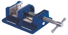Gibraltar - 4" Jaw Opening Capacity x 1-1/2" Throat Depth, Horizontal Drill Press Vise - 4" Wide Jaw, Stationary Base, Standard Speed, 7-9/16" OAL x 2-7/8" Overall Height, Cast Iron - Exact Tool & Supply