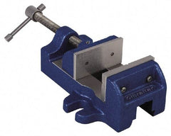 Gibraltar - 1-1/2" Jaw Opening Capacity x 1" Throat Depth, Horizontal Drill Press Vise - 1-3/4" Wide Jaw, Stationary Base, Standard Speed, 4-1/2" OAL, Cast Iron - Exact Tool & Supply