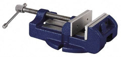 Gibraltar - 3" Jaw Width, 3" Jaw Opening Capacity, Horizontal Stationary Machine Vise - Manual Operation, 1 Station, 9" Long x 2-3/4" High x 1-1/2" Deep, 1-1/2" Jaw Height - Exact Tool & Supply