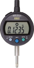 Mitutoyo - 0 to 12.7mm Range, 0.0005" Graduation, Electronic Drop Indicator - Lug Back, Accurate to 0.001", LCD Display - Exact Tool & Supply