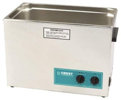 CREST ULTRASONIC - Bench Top Water-Based Ultrasonic Cleaner - 7 Gal Max Operating Capacity, Stainless Steel Tank, 368.3mm High x 533.4mm Long x 323.85mm Wide, 117 Input Volts - Exact Tool & Supply