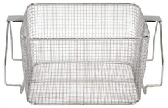 CREST ULTRASONIC - Stainless Steel Parts Washer Basket - 7" High x 215.9mm Wide x 11" Long, Use with Ultrasonic Cleaners - Exact Tool & Supply