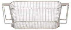 CREST ULTRASONIC - Stainless Steel Parts Washer Basket - 88.9mm High x 127mm Wide x 228.6mm Long, Use with Ultrasonic Cleaners - Exact Tool & Supply