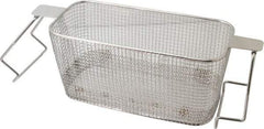 CREST ULTRASONIC - Stainless Steel Parts Washer Basket - 5" High x 133.35mm Wide x 292.1mm Long, Use with Ultrasonic Cleaners - Exact Tool & Supply