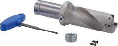 Iscar - 3-3/4" Max Drill Depth, 2xD, 1-7/8" Diam, Indexable Insert Drill - 2 Inserts, 1-1/2" Shank Diam, Straight Shank - Exact Tool & Supply