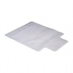 Aleco - 48" Long x 36" Wide, Chair Mat - Single Lip, Beveled Edge Style, Includes Anchorpoints - Exact Tool & Supply