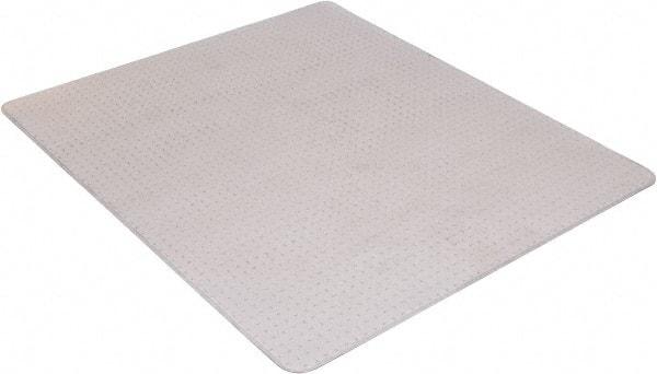 Aleco - 53" Long x 45" Wide, Chair Mat - Rectangular, Beveled Edge Style, Includes Anchorpoints - Exact Tool & Supply
