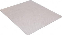 Aleco - 53" Long x 45" Wide, Chair Mat - Rectangular, Beveled Edge Style, Includes Anchorpoints - Exact Tool & Supply