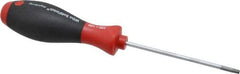 Wiha - T20 Torx Driver - 100mm Blade Length, 8-1/4" OAL, Ergonomic Handle - Exact Tool & Supply