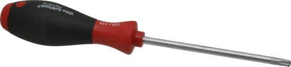 Wiha - T30 Torx Driver - 115mm Blade Length, 9-1/8" OAL, Ergonomic Handle - Exact Tool & Supply