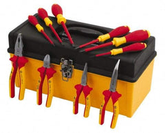 Wiha - 10 Piece Insulated Hand Tool Set - Comes in Tool Box - Exact Tool & Supply