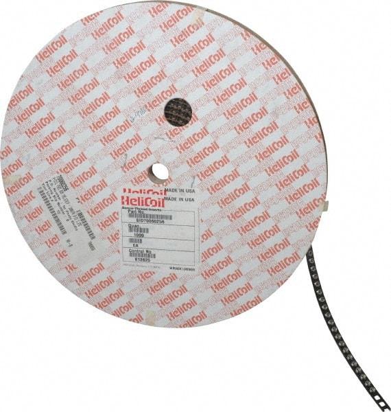 Heli-Coil - #6-32 UNC, 0.276" OAL, Free Running Helical Insert - 6-7/8 Free Coils, Tanged, 304 Stainless Steel, 2D Insert Length - Exact Tool & Supply