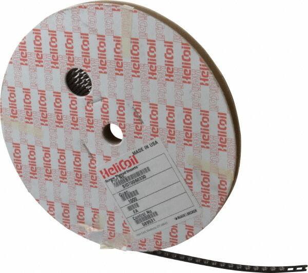 Heli-Coil - #8-32 UNC, 0.164" OAL, Free Running Helical Insert - 3-1/2 Free Coils, Tanged, 304 Stainless Steel, 1D Insert Length - Exact Tool & Supply