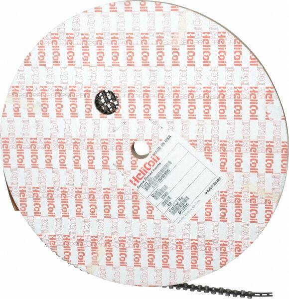 Heli-Coil - #8-32 UNC, 0.328" OAL, Free Running Helical Insert - 8-3/8 Free Coils, Tanged, 304 Stainless Steel, 2D Insert Length - Exact Tool & Supply