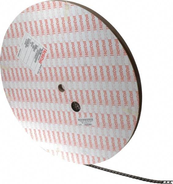 Heli-Coil - #10-24 UNC, 0.285" OAL, Free Running Helical Insert - 5 Free Coils, Tanged, 304 Stainless Steel, 1-1/2D Insert Length - Exact Tool & Supply