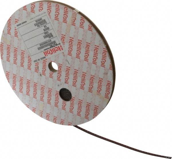 Heli-Coil - 1,000 Inserts, #4-40 UNC, 1D, Stainless Steel Screw Locking Insert - 2-3/4 Free Coils, 0.112 Inch Overall Length, 0.144 to 0.159 Inch Outside Diameter, with Tang, 304 Material Grade - Exact Tool & Supply